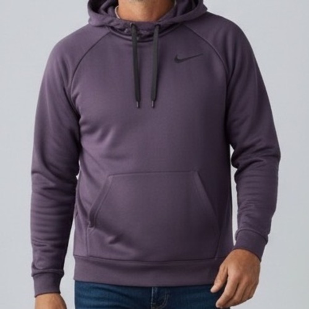 Nike Dri Fit Hoodie Pullover Athletic‎ Gym Training Purple plum Mens Medium